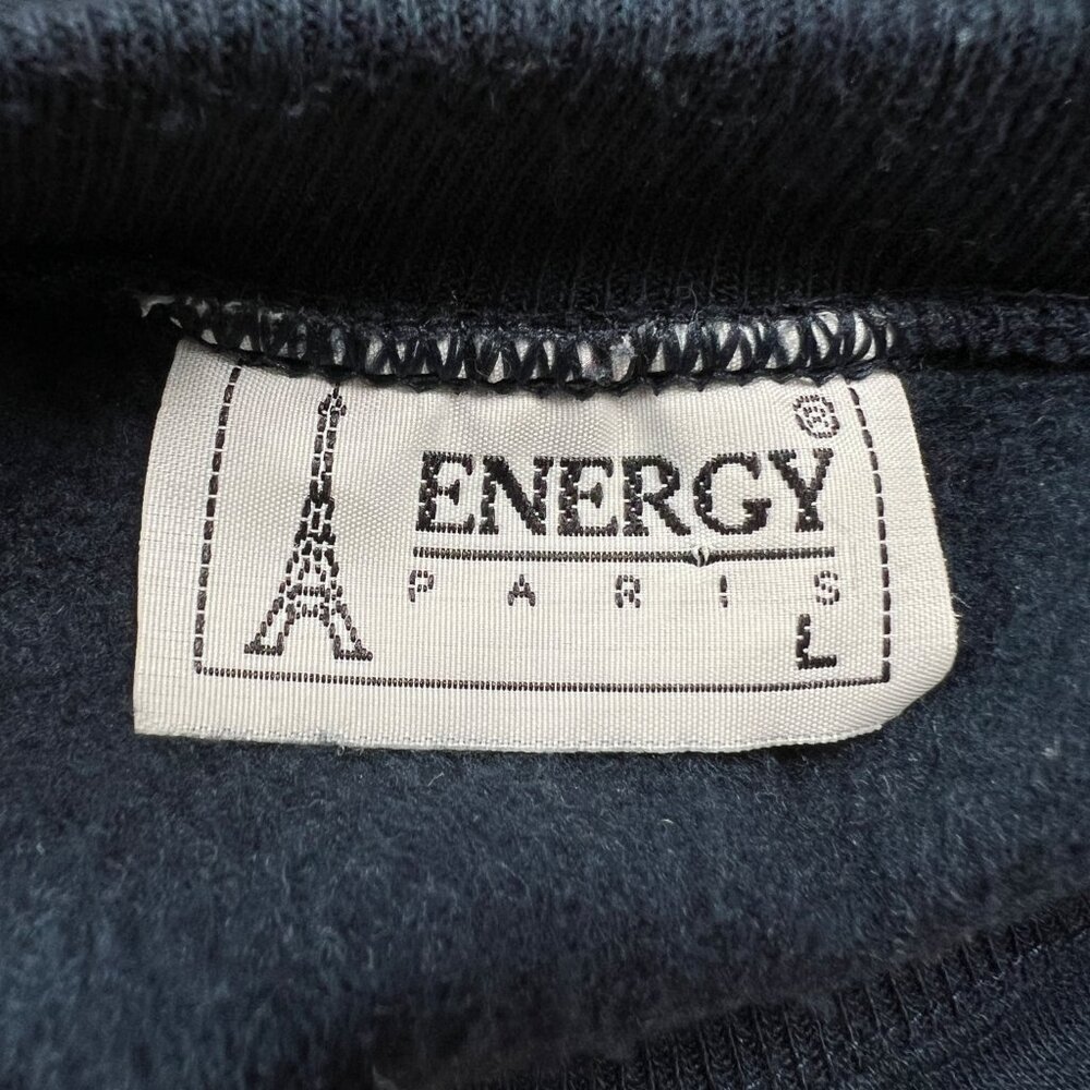 Vintage 90s Paris France Souvenir Tourist Sweatshirt Oversized Embroidered 1990s - Picture 5 of 9